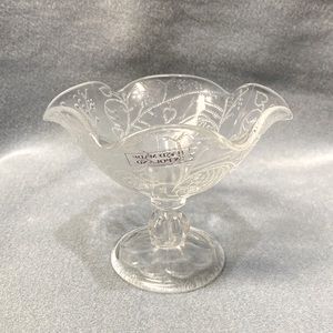 VICTORIA PRESSED GLASS COMPOTES SET OF 4 SOUTHERN LIVING COLLECTION